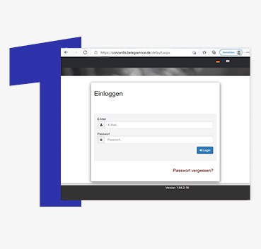 Digitales Belegmanagement - anmelden